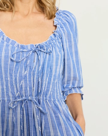 FatFace Camille Stripe Midi Dress
