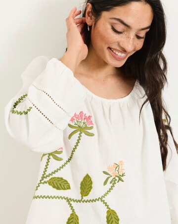 FatFace Dawn Embroidered Blouse