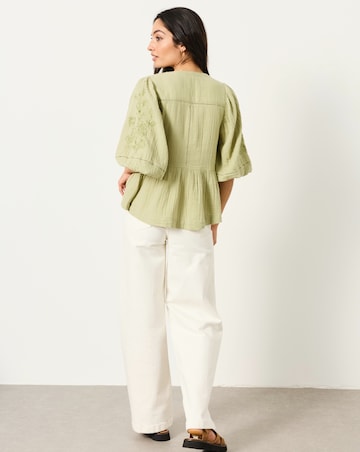 FatFace Rosalie Embroidered Blouse