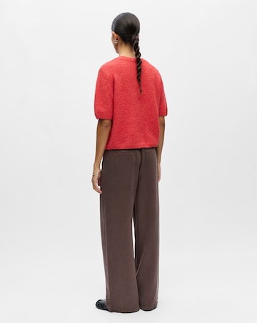 Object Short Sleeve V-Neck Knit Cardigan