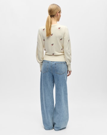 Object Long Sleeve Embroidered Cardigan