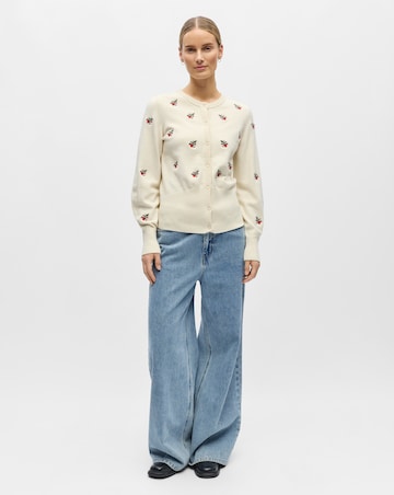 Object Long Sleeve Embroidered Cardigan