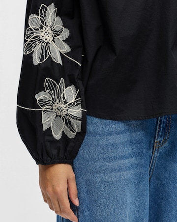 Object Long Sleeve Embroidered Top