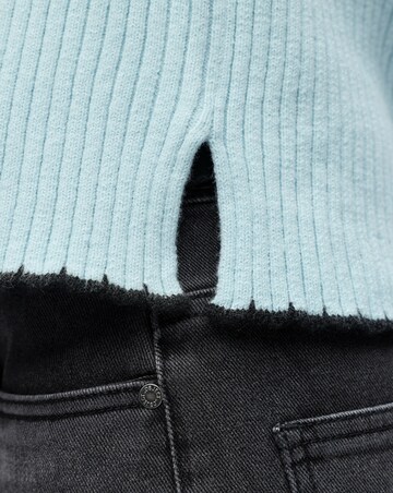 Object Half Sleeve O-Neck Knit Top