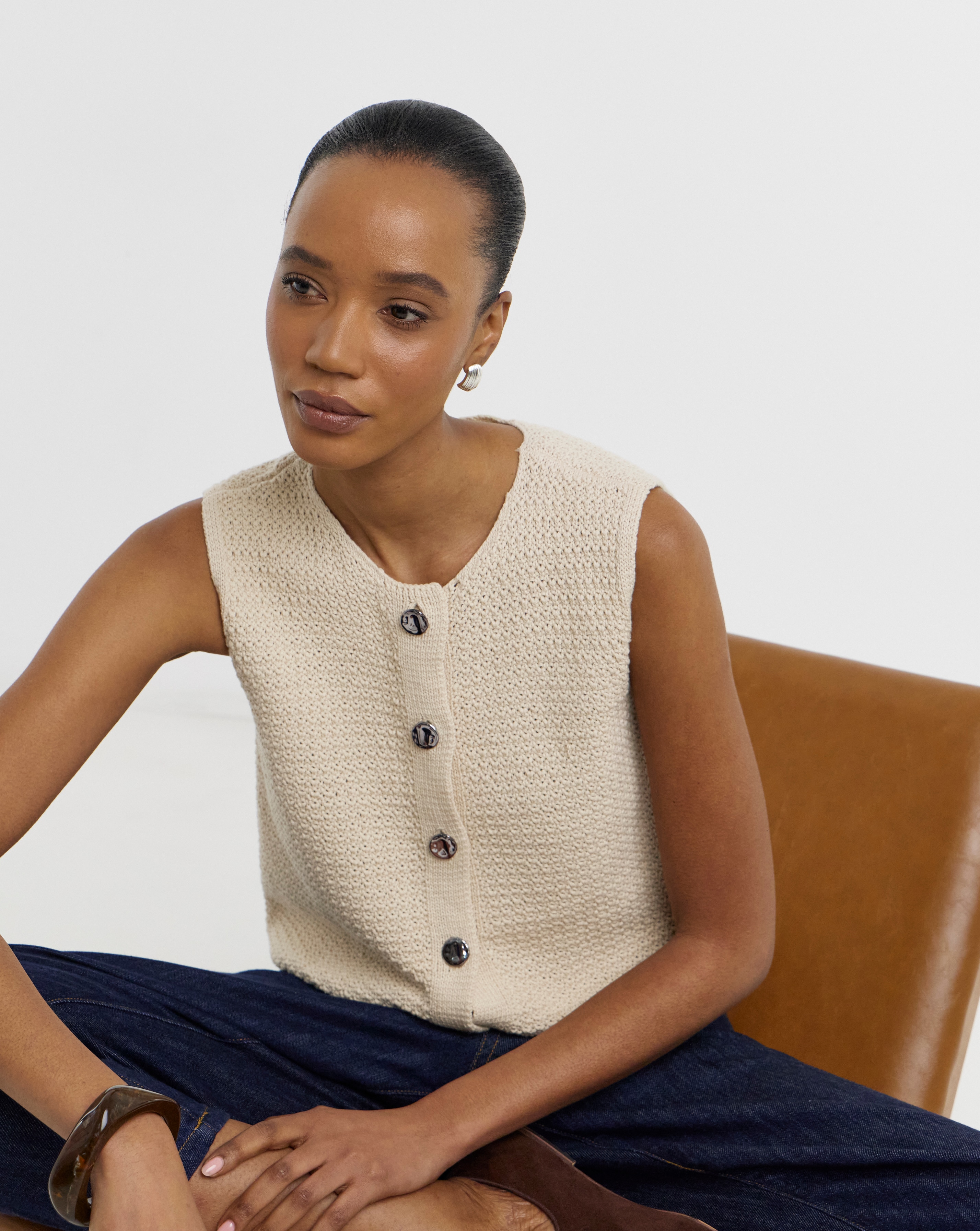 New In - JdY Martha O-Neck Knitted Vest