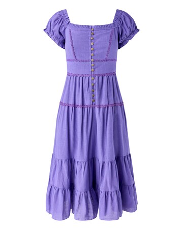 Joe Browns Amelia Flower Trim Cotton Dress