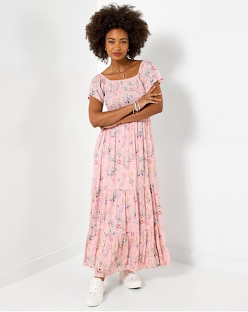 Joe Browns Beautiful Butterfly Print Crinkle Dress