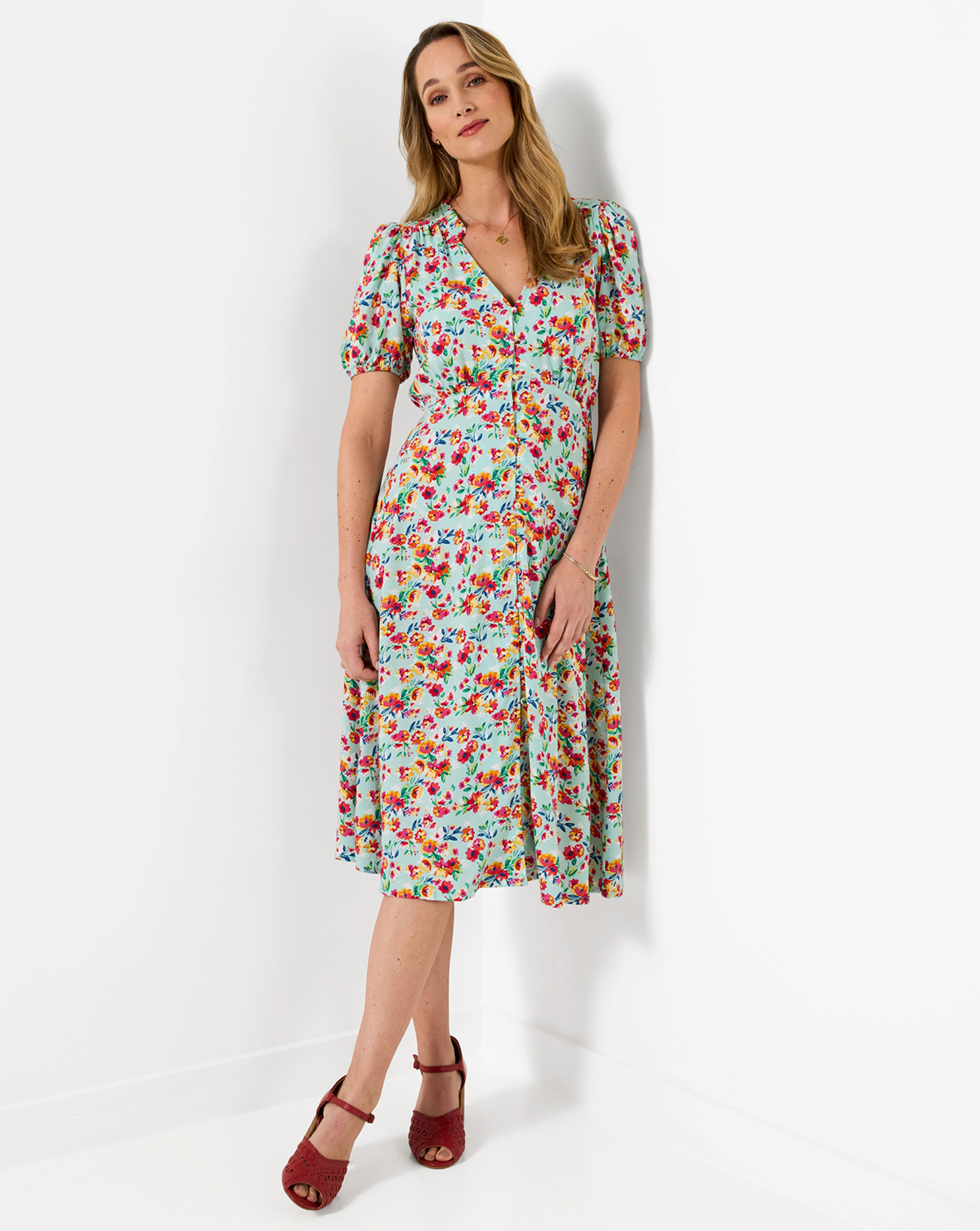 New In - Joe Browns Penelope Floral Tea Dress