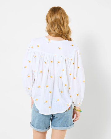 Joe Browns Sunshine Embroidered Cotton Blouse