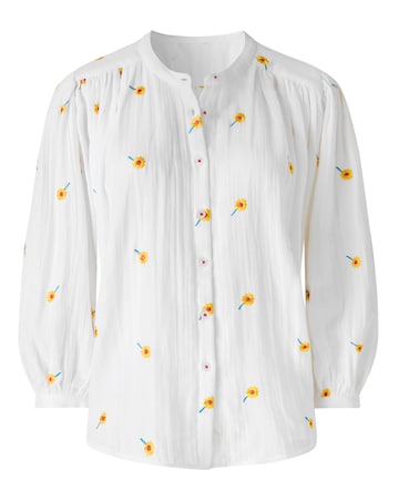 Joe Browns Sunshine Embroidered Cotton Blouse