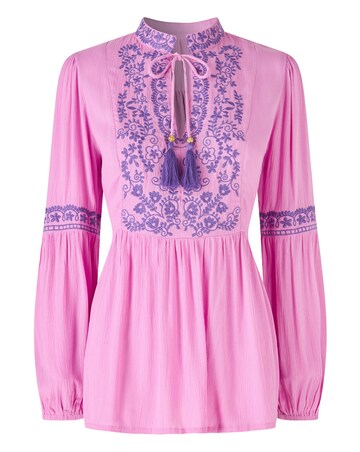 Joe Browns Essential Embroidered Summer Tunic Top
