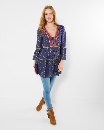 Joe Browns Festival Vibes Beaded Tunic Dress