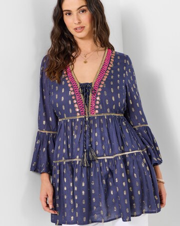 Joe Browns Festival Vibes Beaded Tunic Dress
