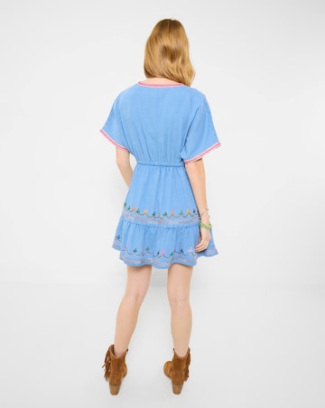 Joe Browns Emma Embroidered Denim Tunic Dress