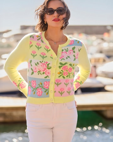 Joe Browns Felicity Patchwork Floral Cardigan