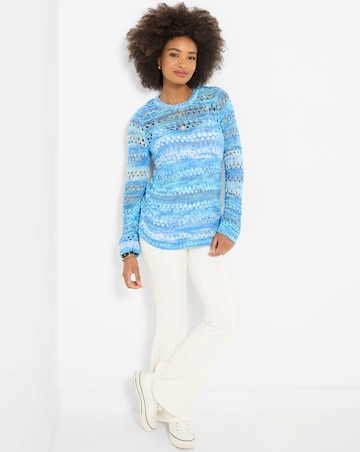 Joe Browns Summer Blues Boho Open Knit Jumper