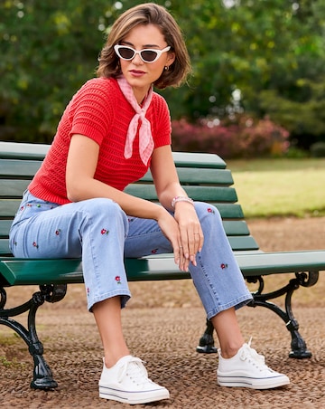 Joe Browns Dita Open Knit Short Sleeve Jumper