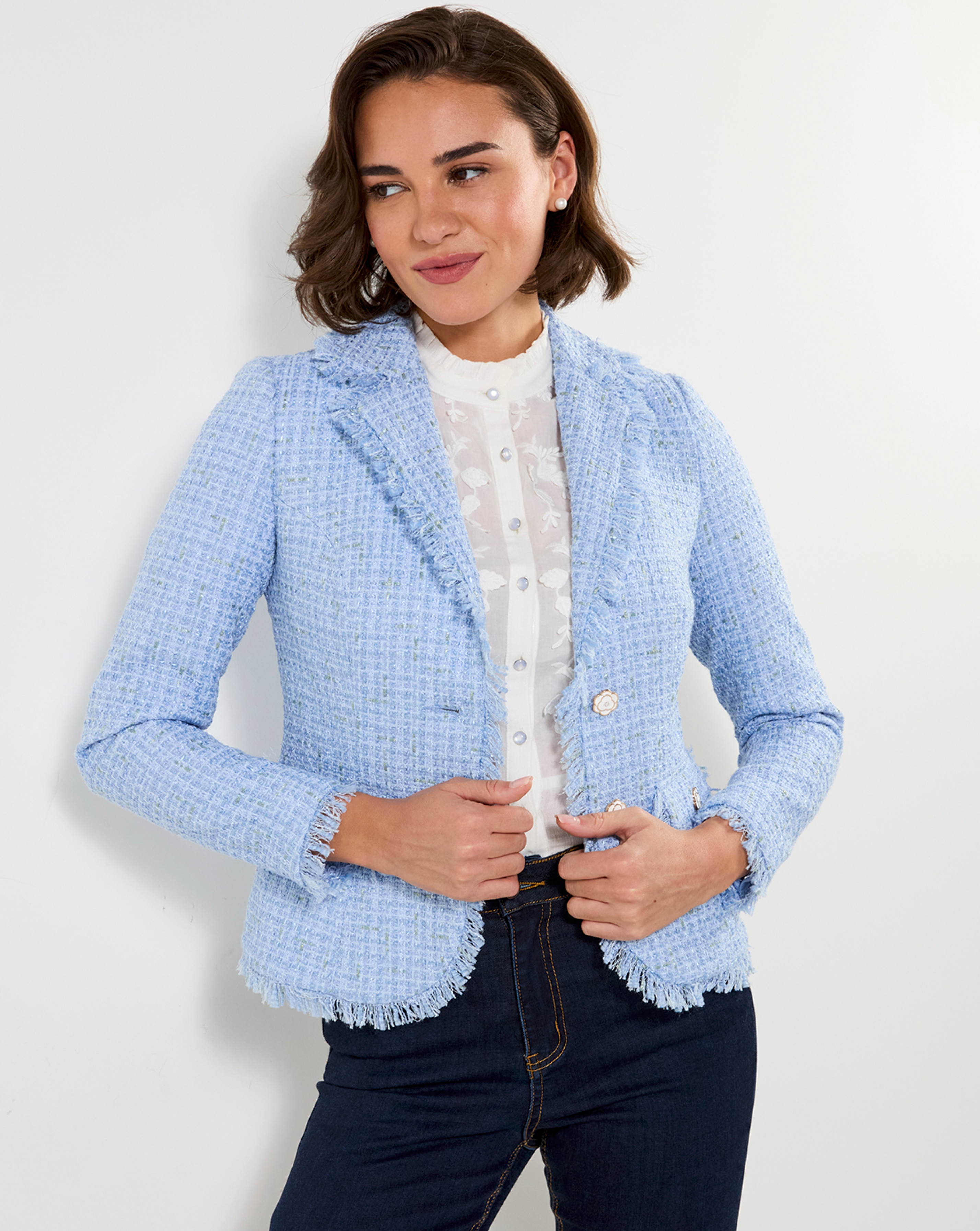 New In - JB Let's Do Lunch Boucle Jacket