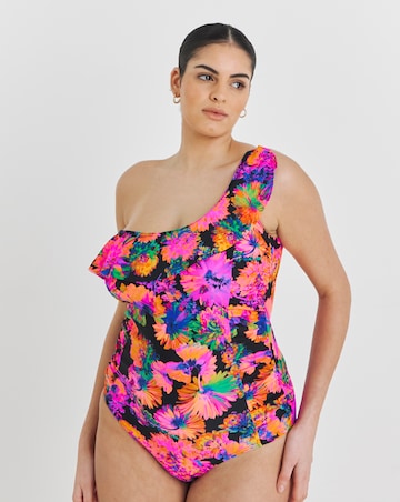 One Shoulder Tummy Control Swimsuit