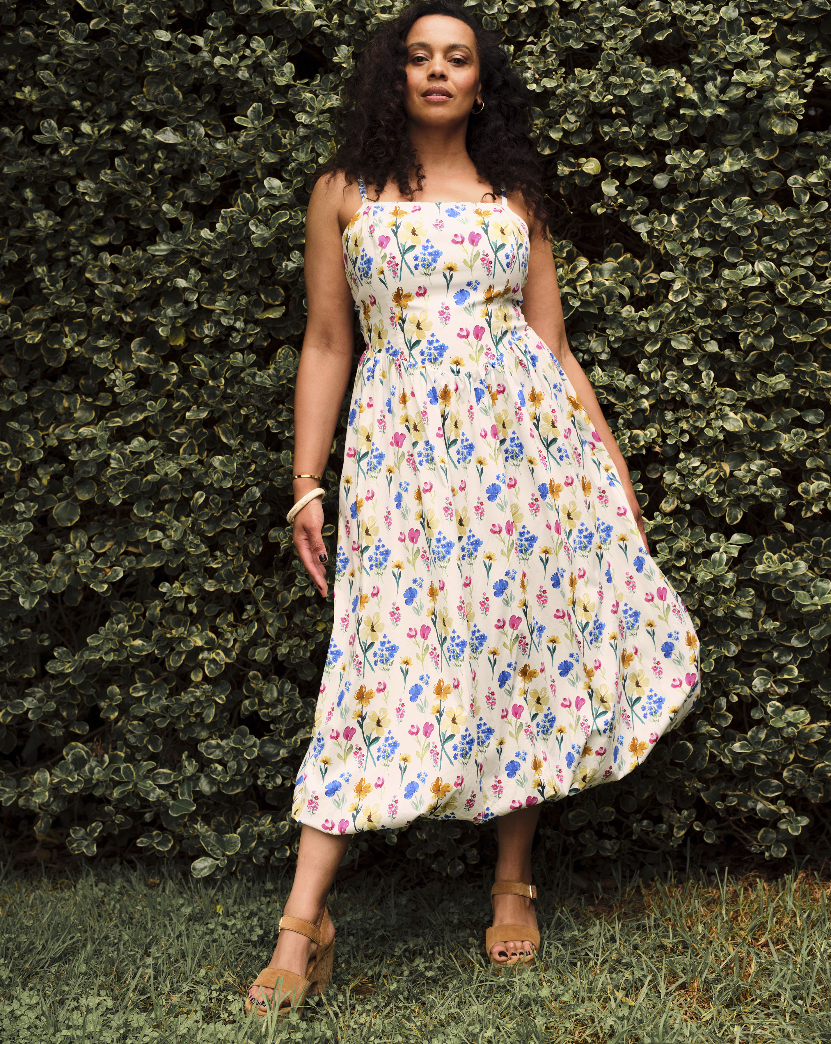 LM Floral Balloon Midaxi