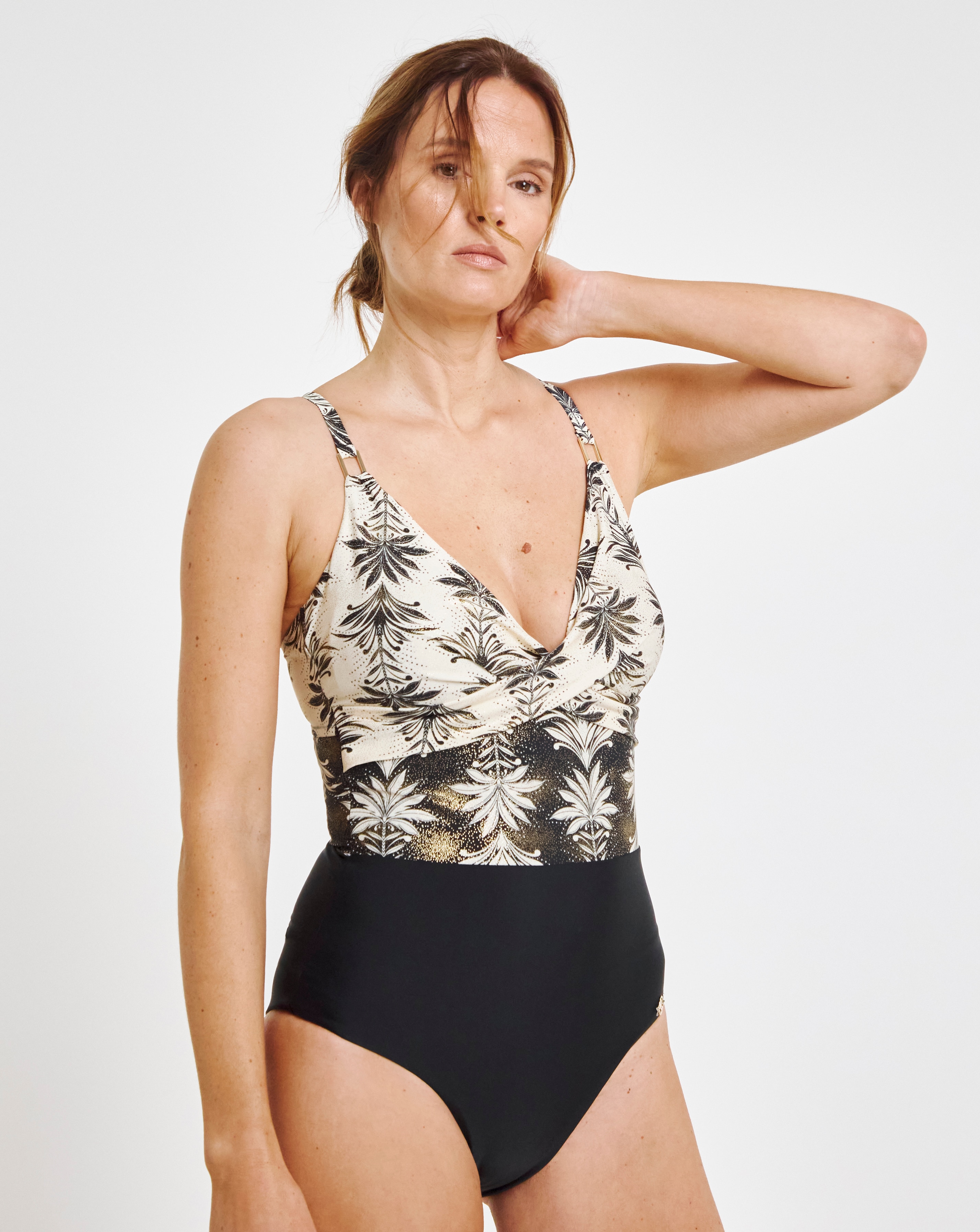 Joanna Hope Twist Front Swimsuit