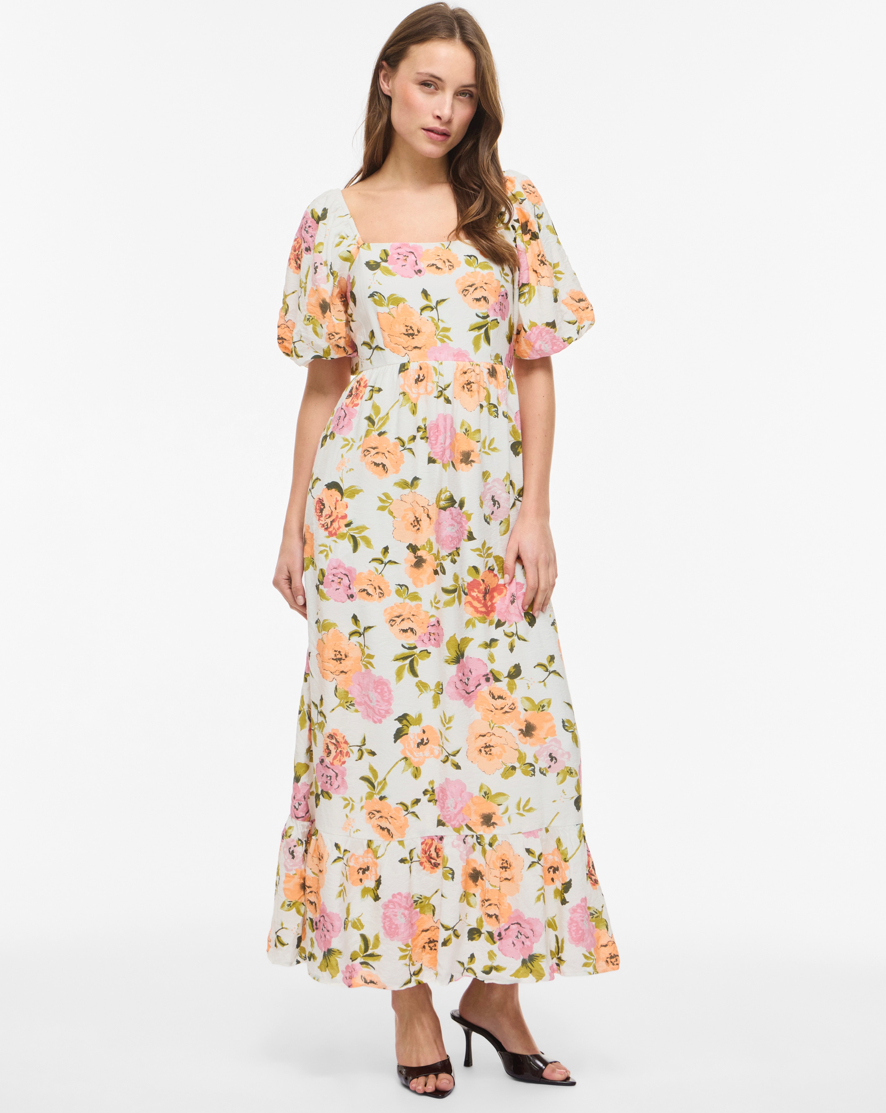 New In - Vila Square Neck Ankle Dress