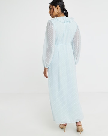 Vila L/S V-Neck Ankle Wrap Dress