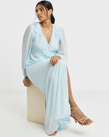 Vila L/S V-Neck Ankle Wrap Dress