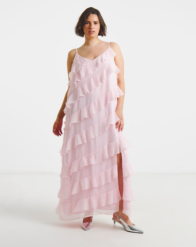 VILA V-Neck Sleeveless Ankle Length Dress