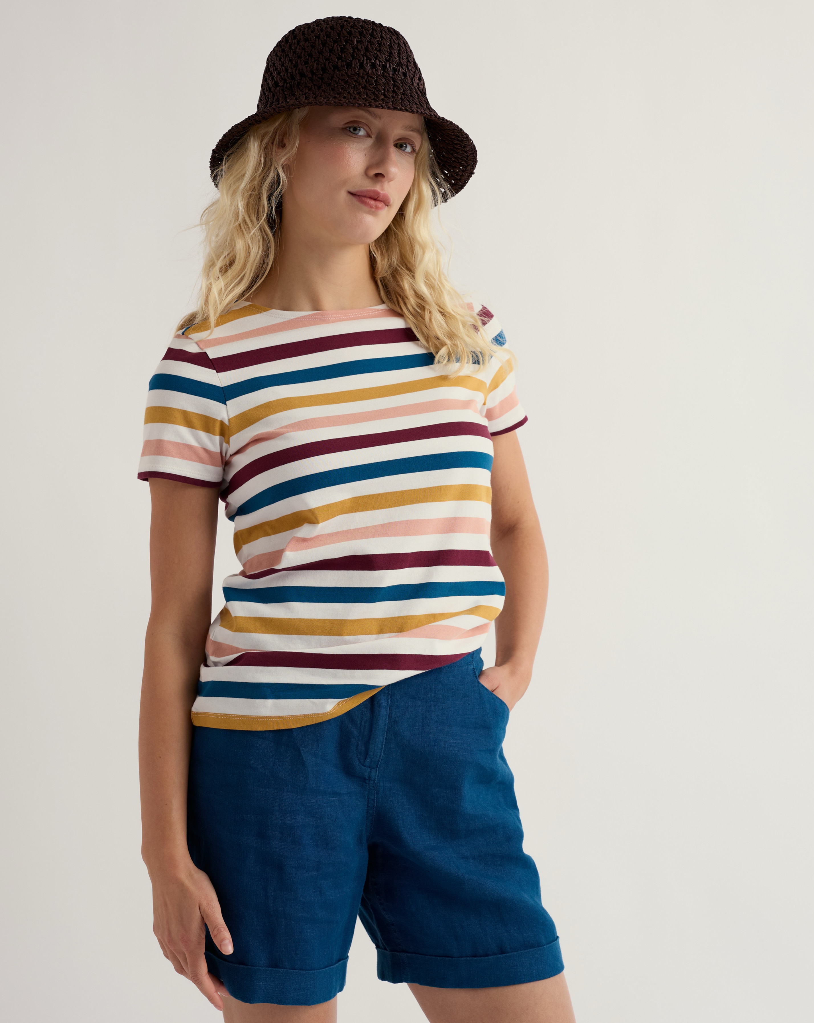 New In - Seasalt Cornwall Sailor T-Shirt - Multi