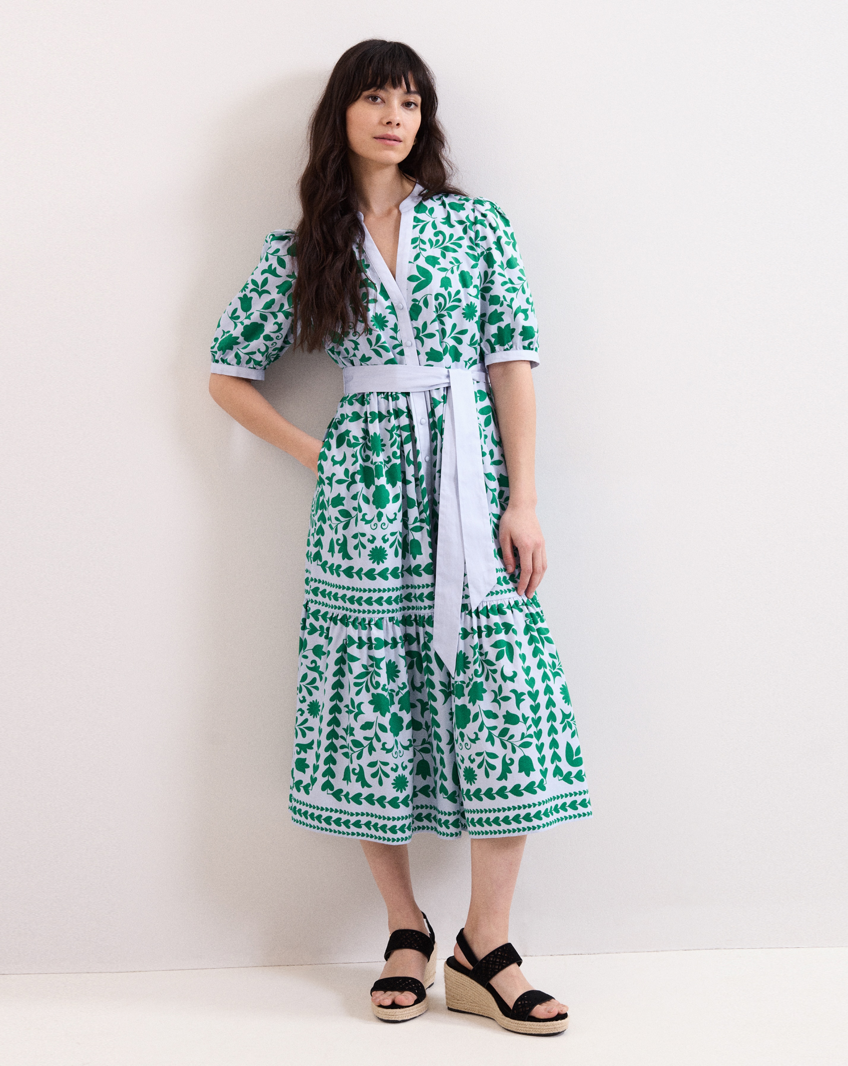 New In - Phase Eight Floral Midi Shirt Dress