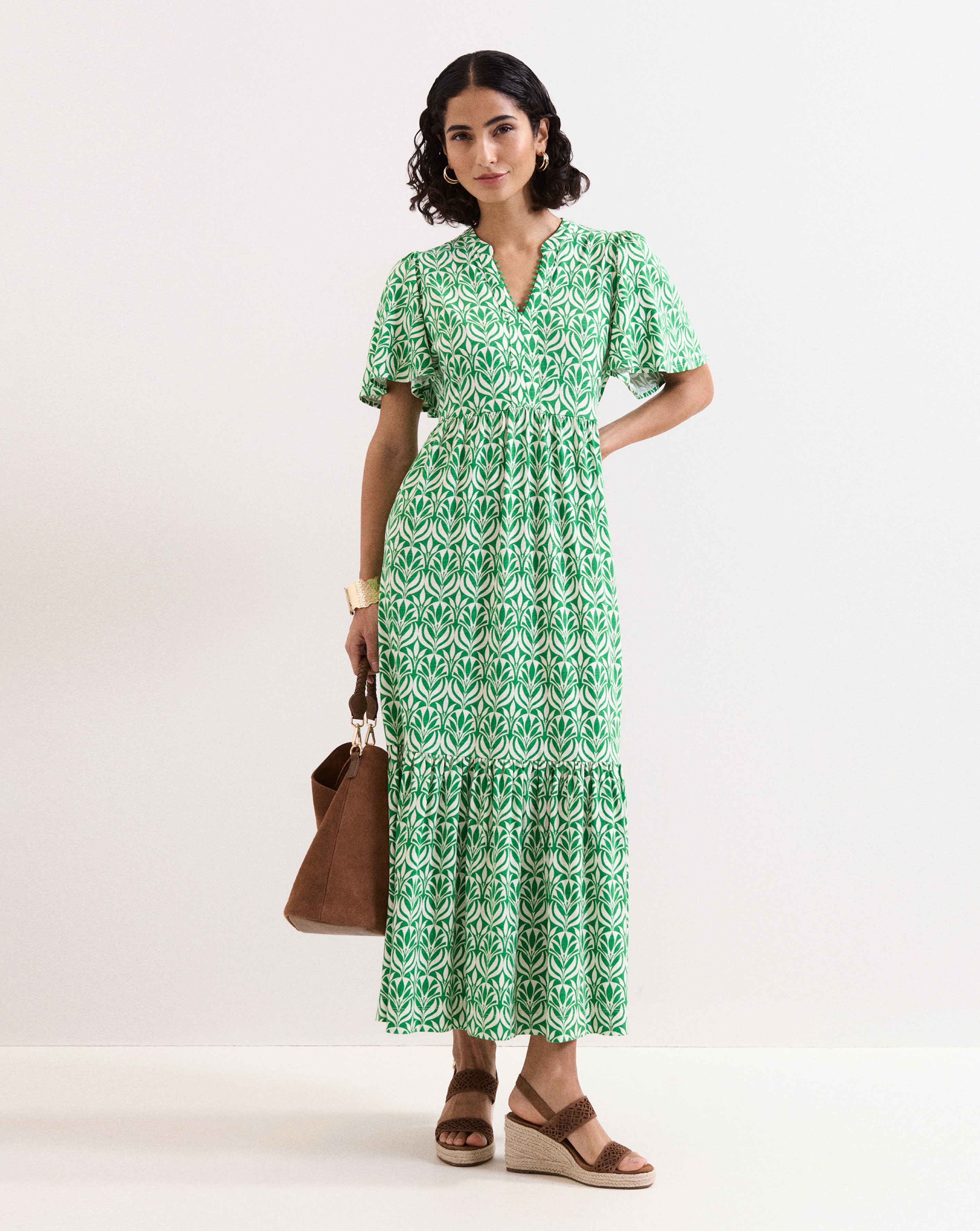 New In - Phase Eight Printed Jersey Midiaxi Dress