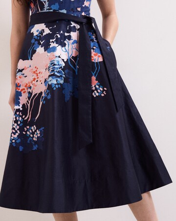 Phase Eight Natalya Fit & Flare Floral Printed Midi Dress