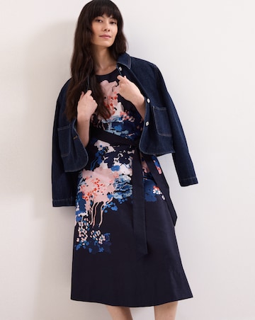 Phase Eight Natalya Fit & Flare Floral Printed Midi Dress