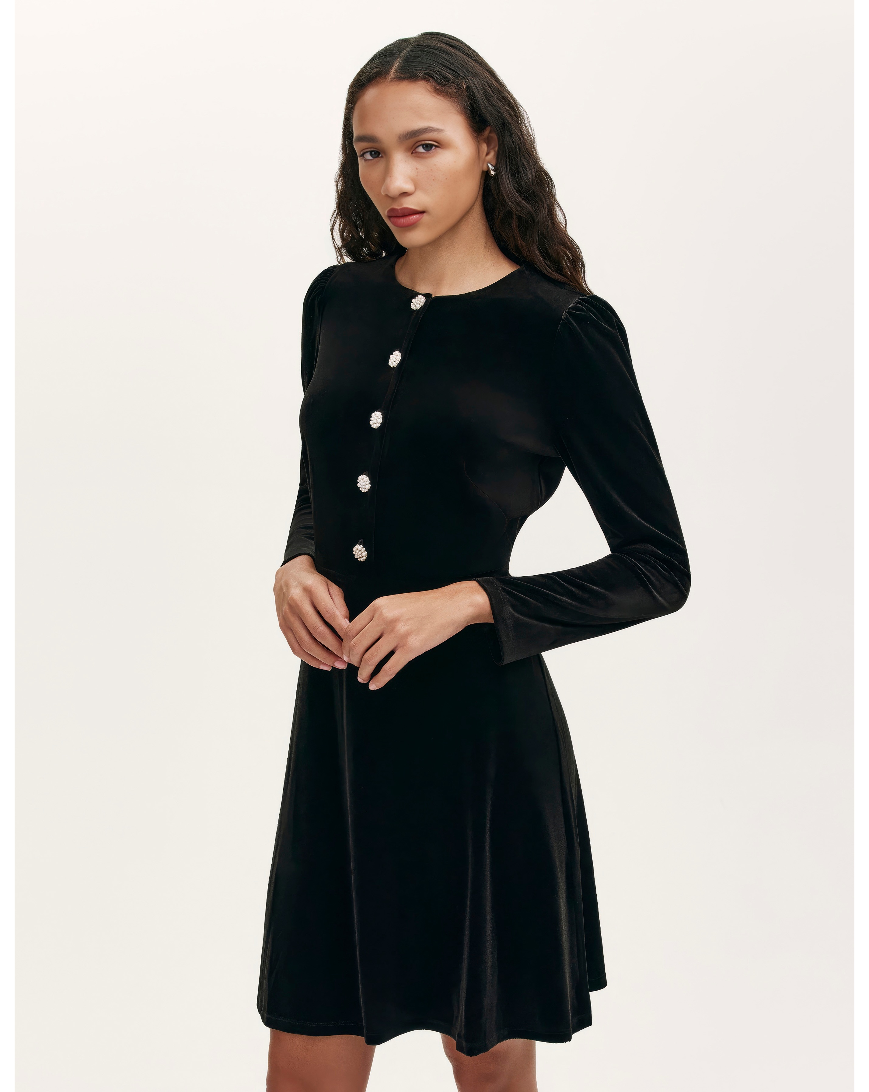 Finery London Velvet Rae Dress