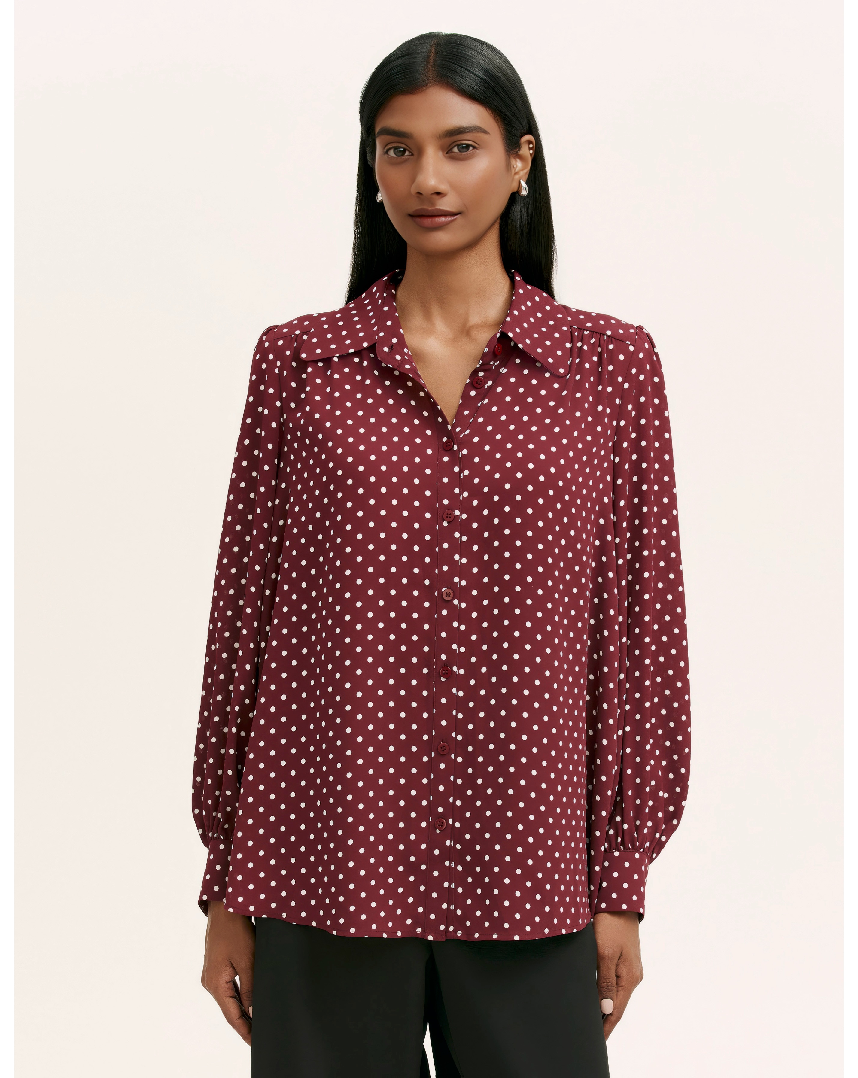 Finery London Spot Melina Blouse