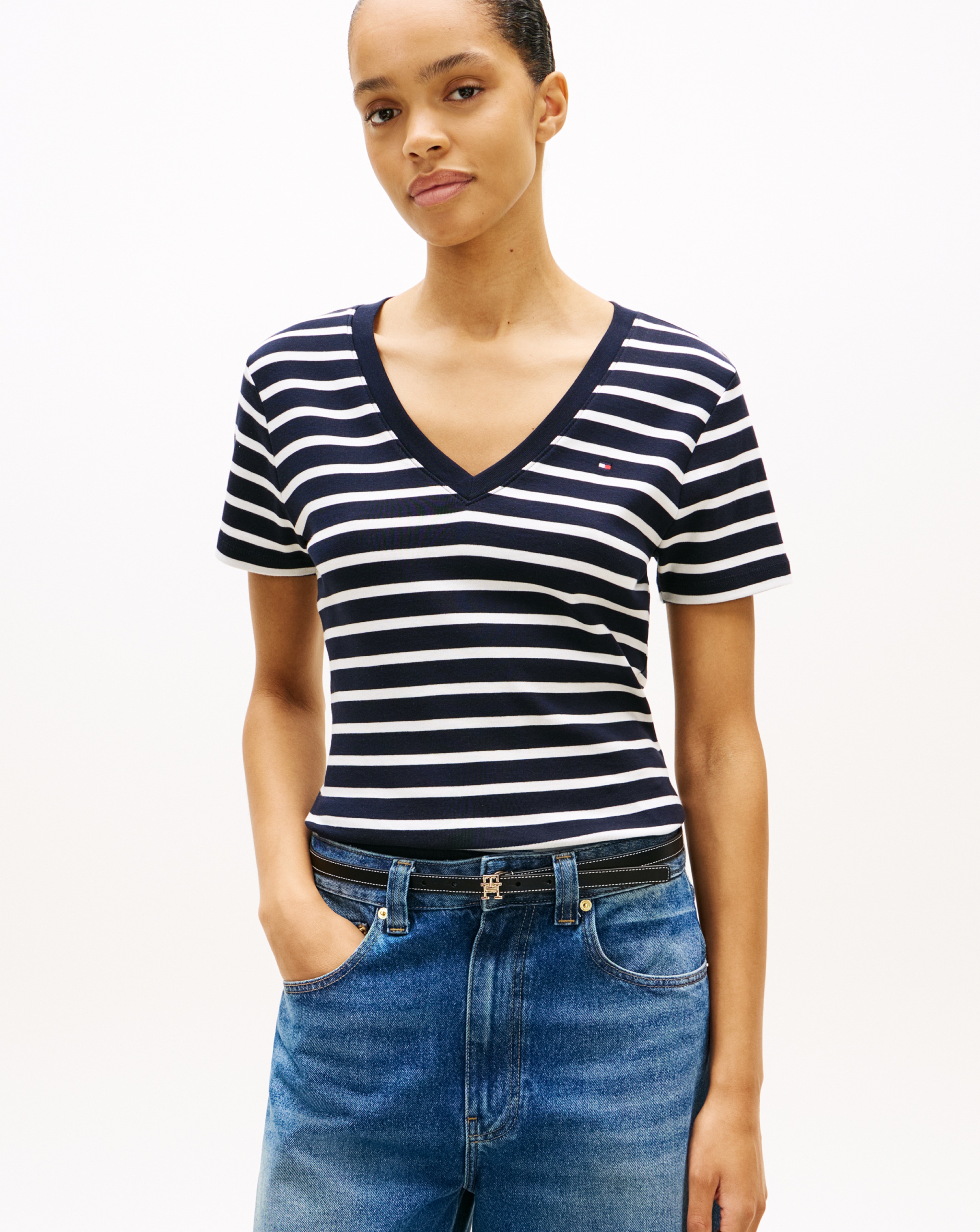New In - Tommy Hilfiger Slim Cody V Neck Tee