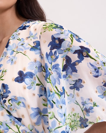 Phase Eight Juliette Fil Coupe Shimmer Foil Dress