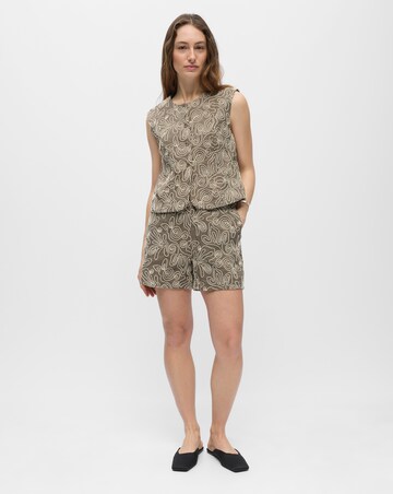 OBJECT Brown Multi Sleeveless Vest