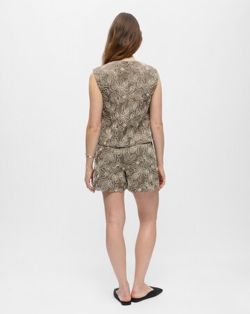 OBJECT Brown Multi Sleeveless Vest