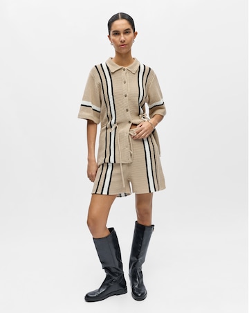 OBJECT Mid Waist Knit Shorts