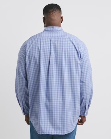 Polo Ralph Lauren Blue Check Stretch Poplin Shirt