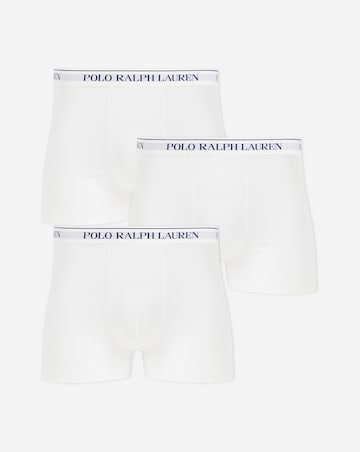 Polo Ralph Lauren 3 Pack Classic B&T Logo White Trunks