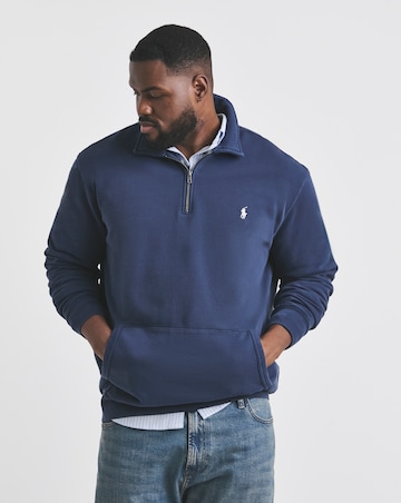 Polo Ralph Lauren Terry 1/4 Zip Sweat - Navy