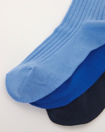 Polo Ralph Lauren 3 Pack Egyptian Cotton Sock - Blue Multi