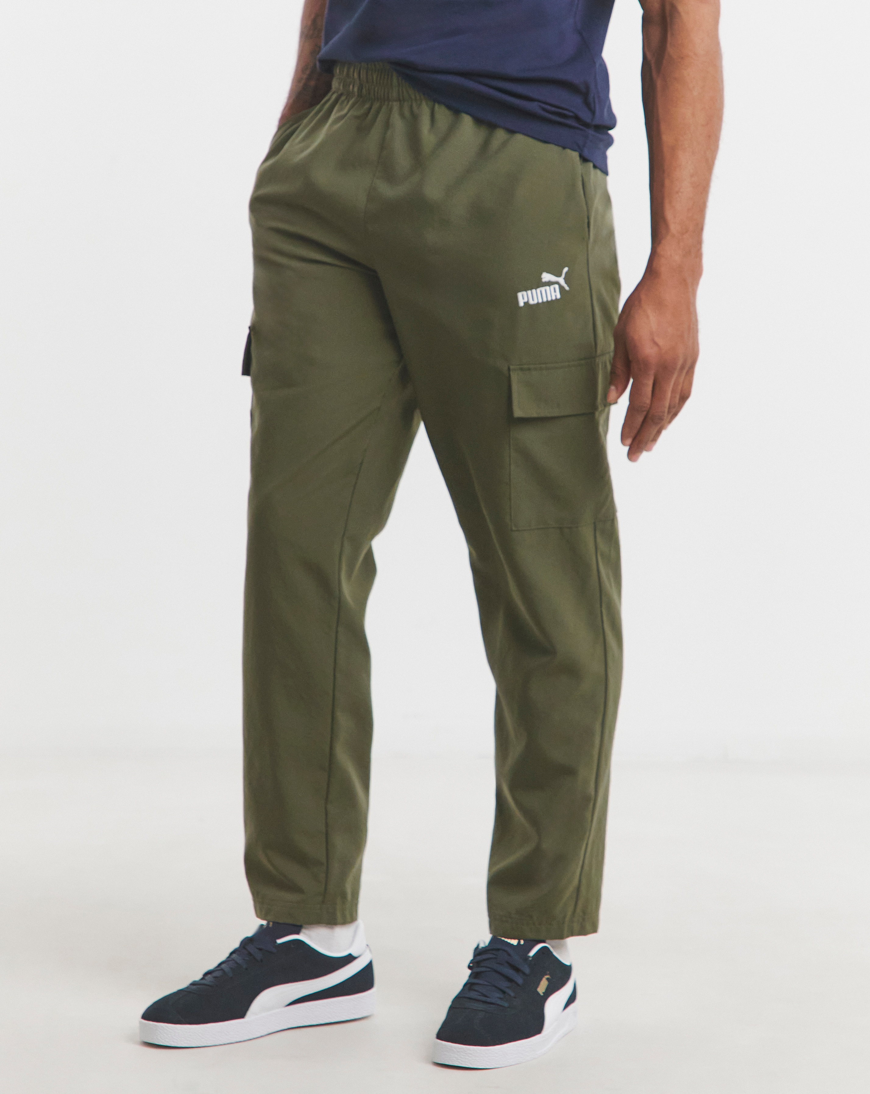 PUMA Essentials Logo Woven Cargo Pants