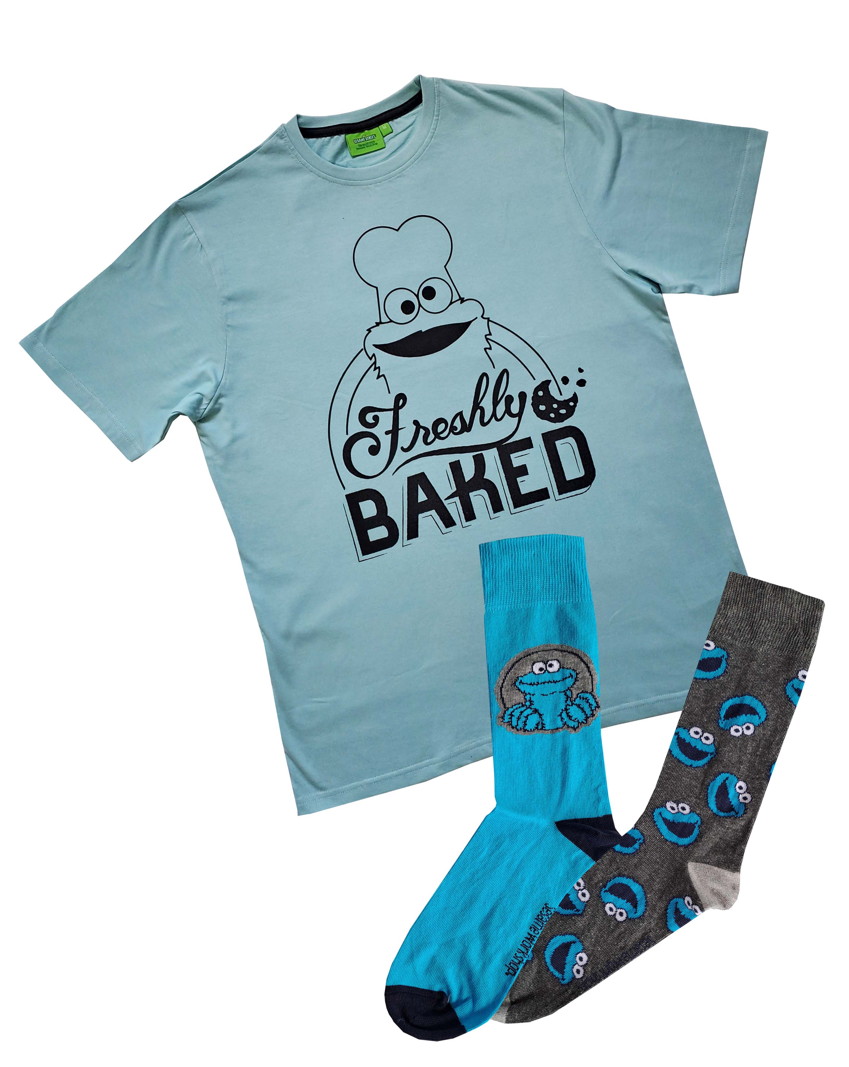 Cookie Monster T-Shirt & 2pk Socks