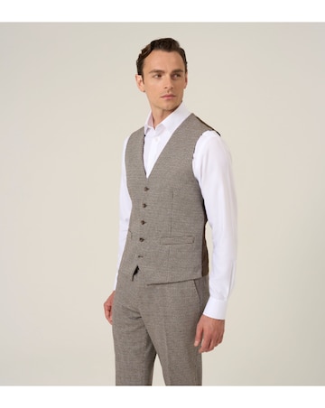 Skopes Cannon Suit Waistcoat Brown