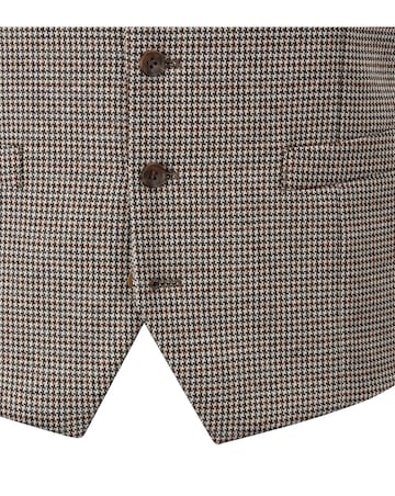 Skopes Cannon Suit Waistcoat Brown