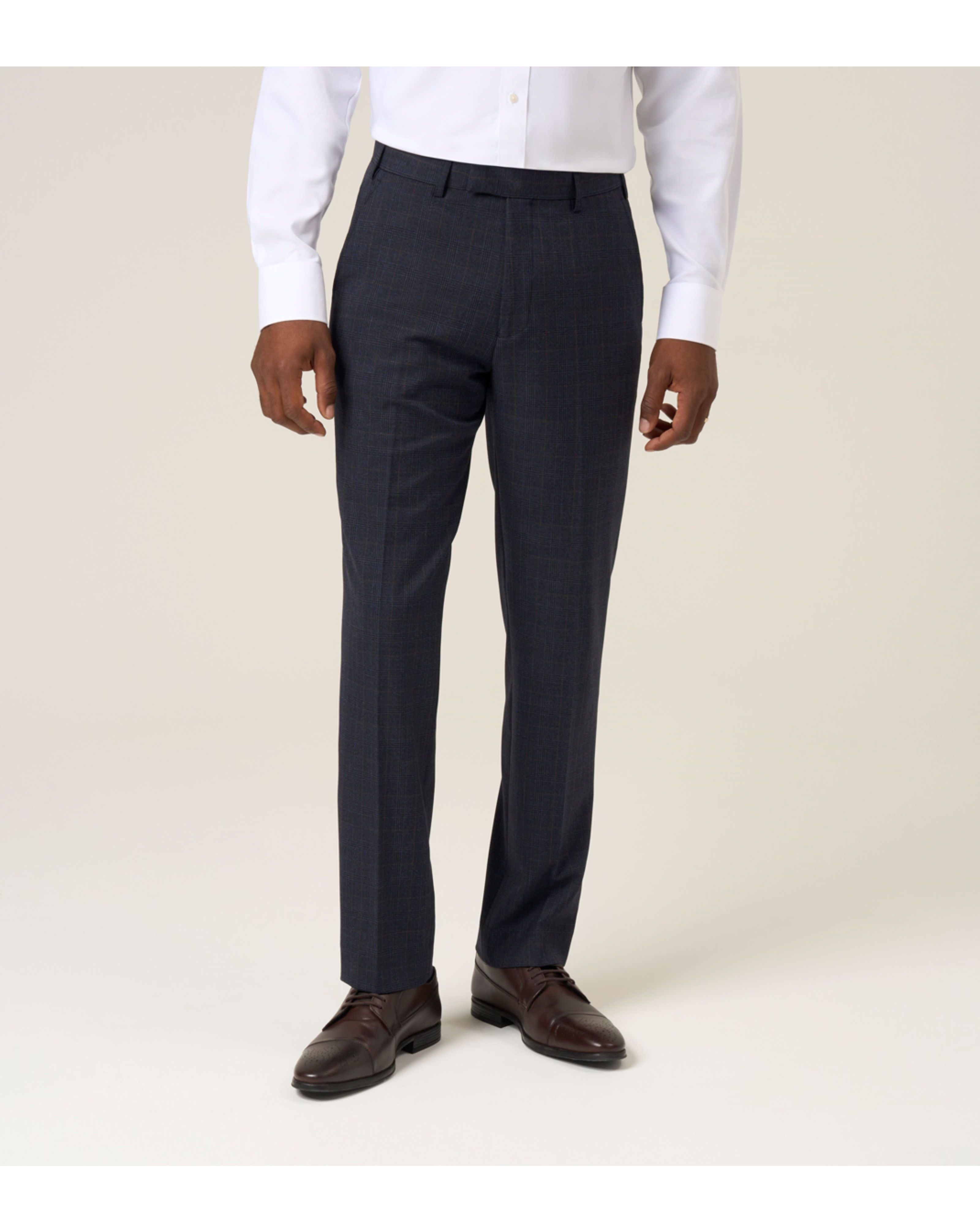 Skopes Elijah Suit Trouser Navy Check